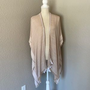 BCBGMAXAZRIA Cardi-Wrap with Tassles